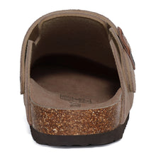 Shevalues Women Cow Suede Clogs With Adjustable Buckle Cork Leather Mules Comfortable Slip on Women Slippers Outdoor Cork Clogs