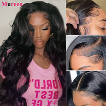 13x6 Body Wave Lace Front Wigs 100% Human Hair 250 Density Pre Plucked 13x4 HD Transparent Lace Frontal Wig Human Hair for Women