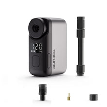 TOPUMP TB2 PRO Mini Portable Electric Pump for Bike Cordless Tire Inflator 120PSI Max 450mAh Battery with Screen Fast Charging
