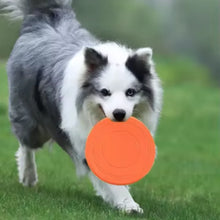 Jouet soucoupe volante interactif en silicone pour chiens et chats, disque volant résistant à la mastication, jeu pour animaux de compagnie idéal pour le dressage des chiots