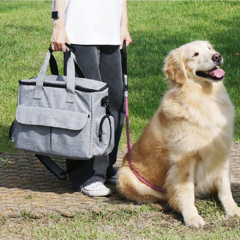 Large 6 PCS Airline Approved Dog Travel Bag Set Weekend Pet Travel Organizer with Multi-Function Pockets for Supplies
