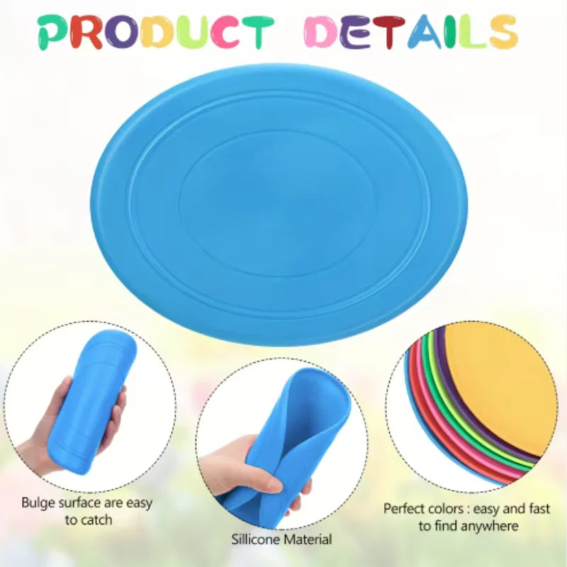 Interactive Silicone Flying Saucer Toy for Dogs And Cats Chew Resistant Flying Disc Pet Game Perfect for Puppy Training Fun