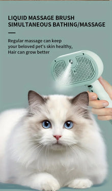 Pet Spray Hair Comb Professional Electric Hair Straightener Comb Brush For Cat Pet Massage Comb Steam Brush For Hair Care