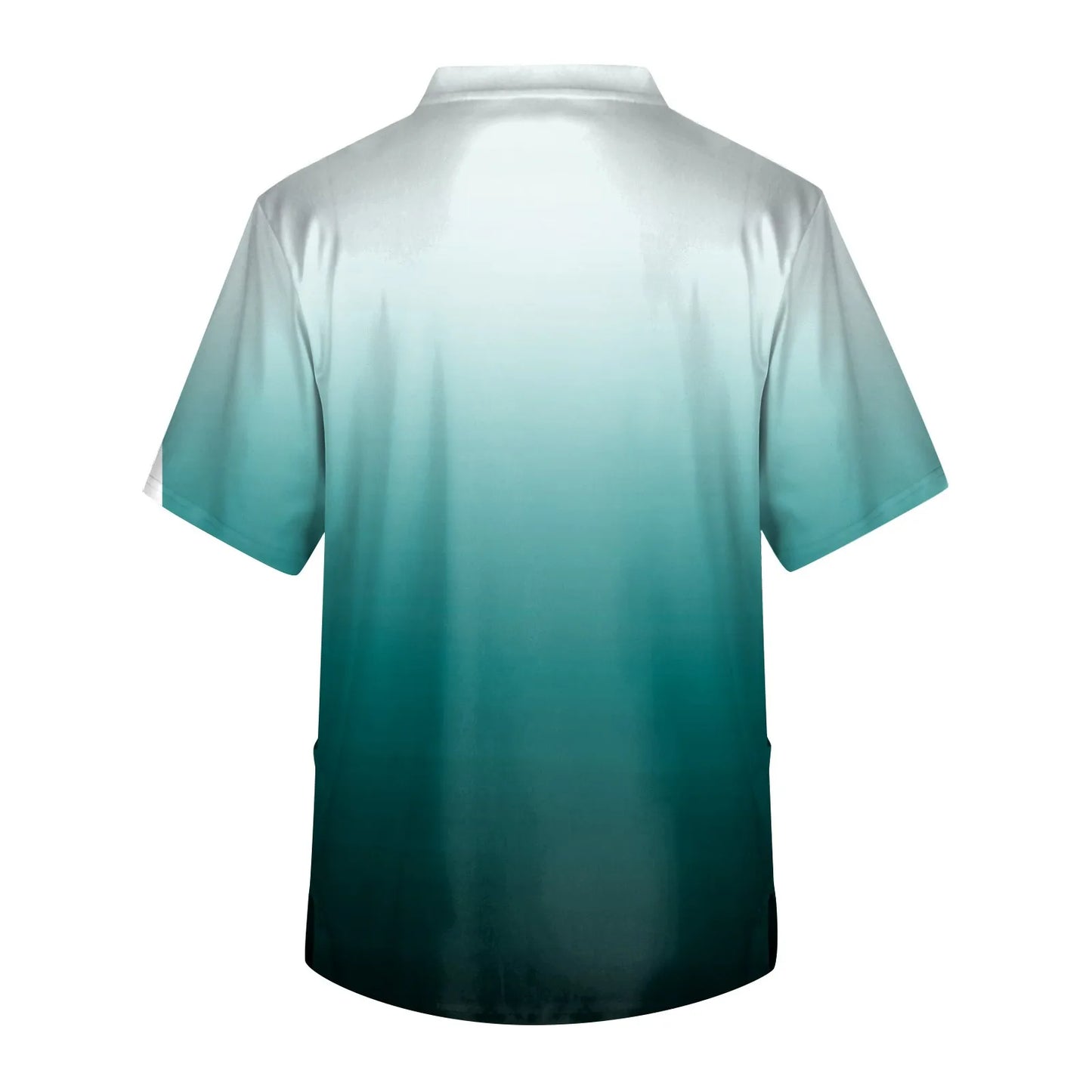 Men 's Nurse Uniforms Pet Shop Doctor Set Medical Dentist Overalls Summer Lab Workwear Short Sleeve Gradient Print Nursing Top