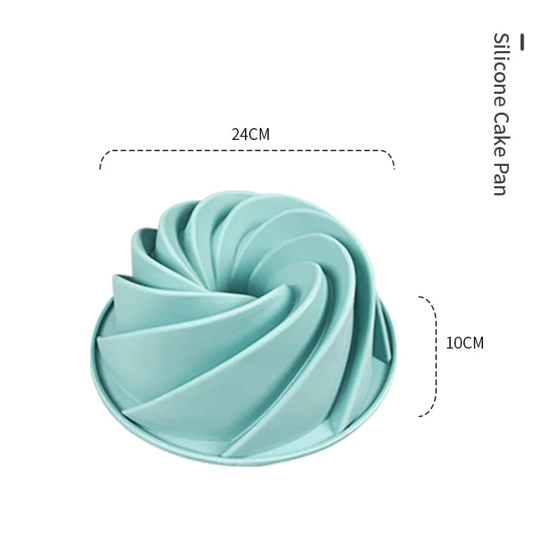 Silicone Cake Pan High Temperature Resistant Baking Mold Nonstick Jelly Cake Tray Reusable Pastry Mold Kitchen Baking Tools