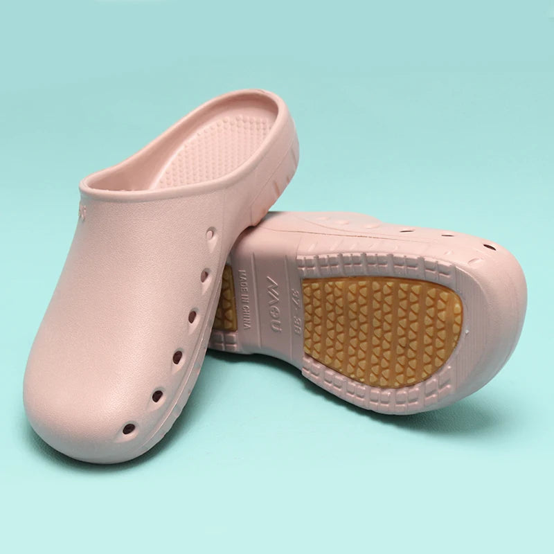 Doctor Scrub Clogs Light Nurse Slippers Medical Shoes Non-slip Dentist Surgical Shoes Soft Pet Hospital Scrub Clogs X09-05