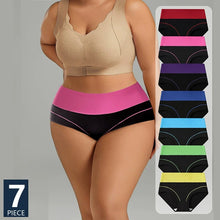 7PCS High Waist Body Shaper Soft Cotton Briefs for Women Slimming Breathable Panty Plus Size XS-3XL Lingerie Female Underwear