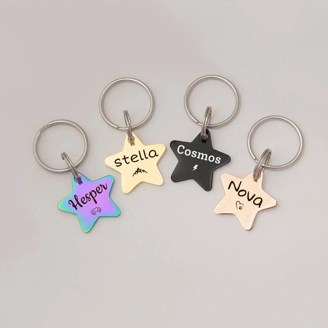 Personalized Engraved Pet ID Name Cat Dog Pet ID Anti-lost Tag Pendant for Cat Puppy Dog Collar Tag Keyring Bone Pet Accessories