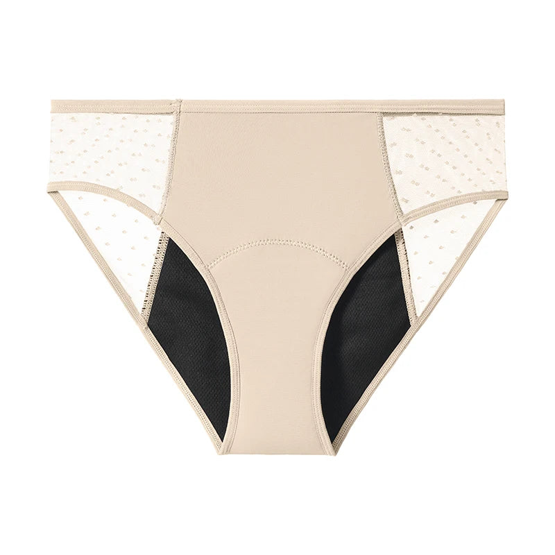 1Pcs Menstrual Briefs For Women Period Cycle Underwear Viscose Bamboo Cotton Panties 4-Layer Absorbent Leakproof Lady Lingerie