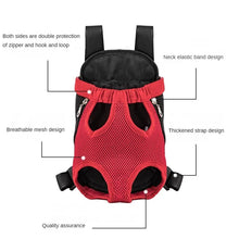 Double Shoulder Breathable Portable Travel Pet Dog Carrier Backpack Mesh Carrier Front Bag for Small Dog Cats Outdoor