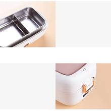 USB Electric Heated Lunch Box Stainless Steel School Student Travel Picnic Car 12V 24V Heating Food Warmer Container 220V Office
