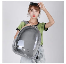 Pet carrying bag space  Space capsule dual-shoulder backpack  Breathable transparent backpack  Cat and dog transportation bag