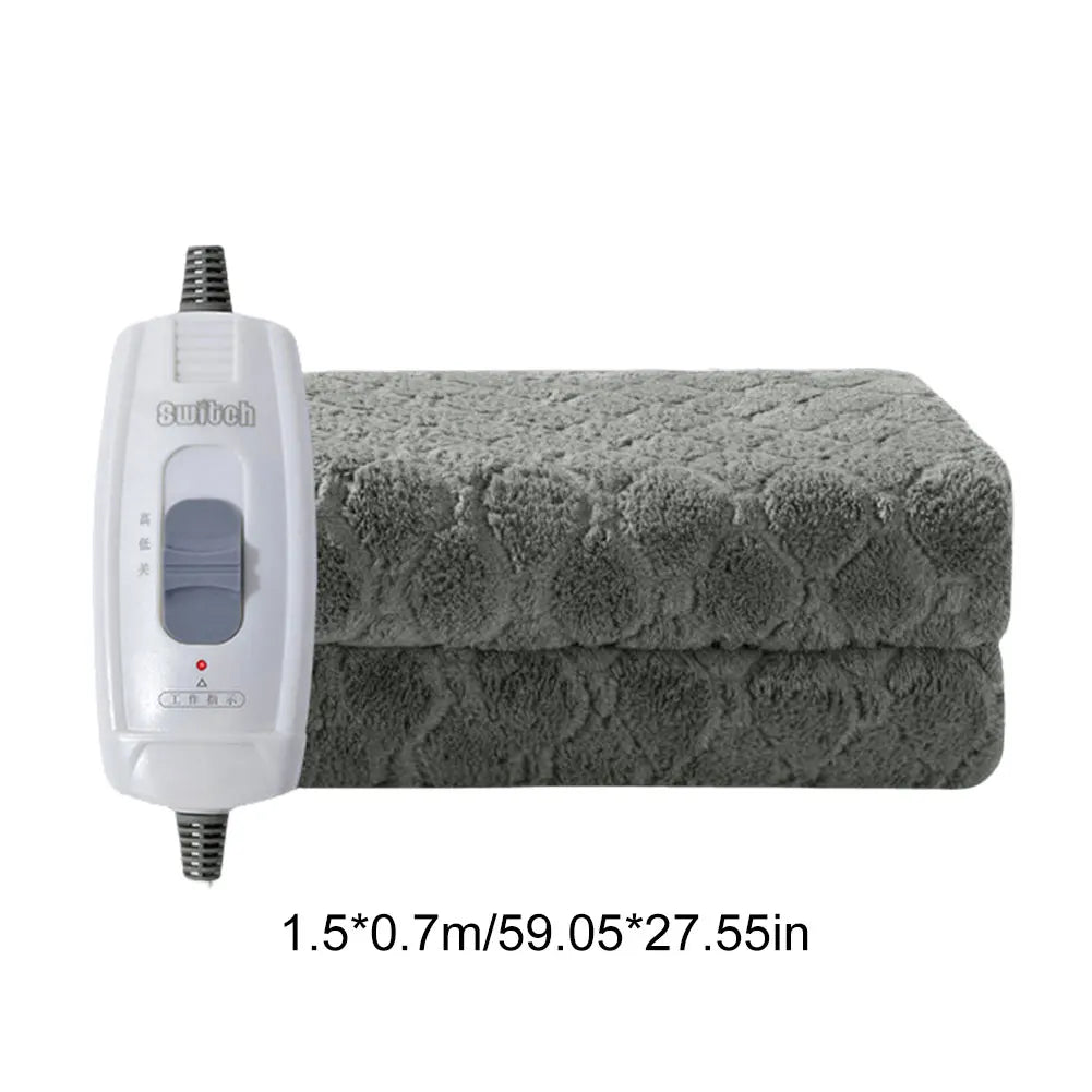 Electric Blanket Winter Fleece Heated Blanket Comfy Fleece Body Warmer Velvet Smart Thermal Electric Blanket For Home & Office
