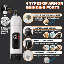 Electric 6-speed adjustable pet nail polisher large/small dog nail clipper 2 LED lights rabbit cat paw nail beauty accessories