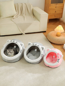 Lit pour chat universel quatre saisons, maison pour chat, lit pour animal domestique doux et confortable, sac de couchage pour chiot, fournitures pour animaux, tente, habitat, panier, maison