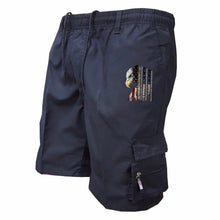 Men's Elastic Waist Cargo Work Shorts Men Outdoor Leggings Leisure Harajuku Street Style Jogging Shorts Loose Work Casual Shorts