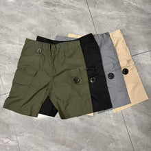 Charge shorts, sports pants, men's slim fit high waisted zipper pocket five quarter pants, casual shorts, outdoor hiking pants