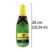 Jouets interactifs pour chien, jouet en peluche pour animal de compagnie en forme de bouteille de champagne, de vodka ou de whisky, jouet couineur résistant aux morsures, fournitures pour animaux