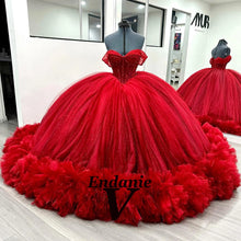Vendanie Princess Sweetheart Ball Gowns Quinceanera Dresses for Girls Off the Shoulder Lace up Vestido De Quinceanera Customized
