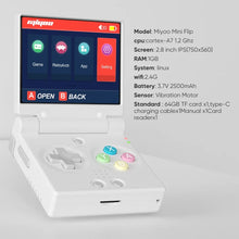MIYOO MINI FLIP Handheld Game Players 2.8'' IPS Screen Linux System Video Game Consoles Free Case Gamer Dual analog sticks Gift