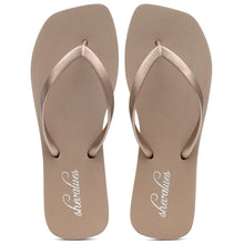 Bebealy Women's Fashion Summer Flip Flops Outdoor Beach Thong Sandals Lightweight Square Toe Flip Flop Lady Pool Shower Slippers