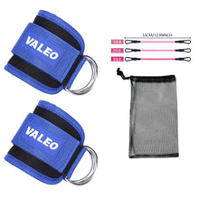 LOOGDEEL Ankle Resistance Strap With Cuffs Hip Lifting Band Exercise Yoga Ankle Strap Set Women Men Leg Support D-Ring Support