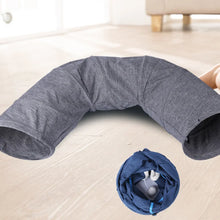 New Foldable Indoor Cat Tunnel Scratch Resistant Soft Cushion Pillow Set Cat Toys Interactive Hide Seek Game Tunnel Pet Supplies