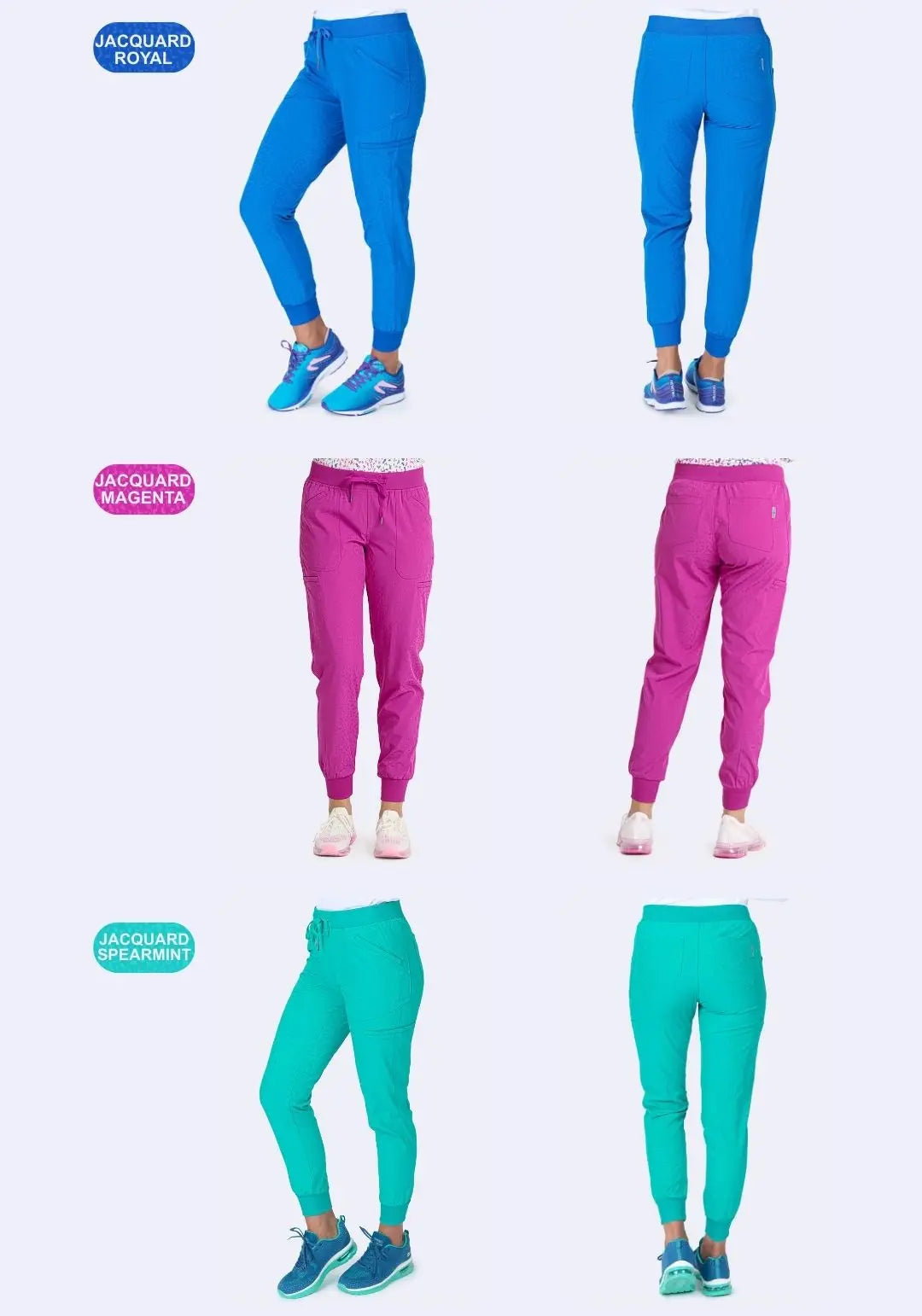 Ava Therese Sheba Jacquard Pant Medical Uniform - 3070 (Inseam length 29“）