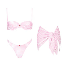 Plaid Print 2026 Sexy Women Swimsuit Swimwear Female Thong Bikini Set Biquini Bathing Suit Print Swimming Suits Beachwear
