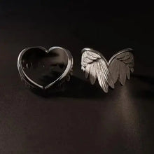 Retro Angel Wings Ring For Women Silver Color Punk Gothic Adjustable Open Ring Jewelry Unisex Accessories Gifts Wholesale