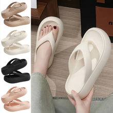 Height-increasing Platform Slippers Non-slip 5CM EVA Beach Sandals Soft Sole Anti-odor Women's Flip Flops Everyday Outfits