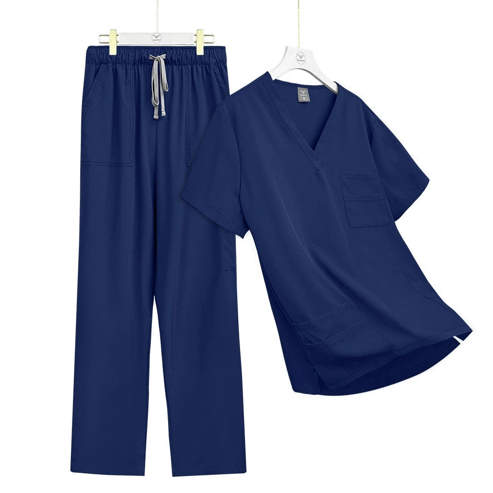 High-quality Medical Nurse Uniform Unisex Scrubs Pet Clinic Store Veterinary Dentistry Work Clothes Set Women Beauty SPA Uniform