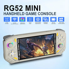 RG52 MINI Handheld Game Console Support Bluetooth WIFI RK3562 Chip 64/128G EmuELEC System 5.5'' IPS Screen Video Game Console