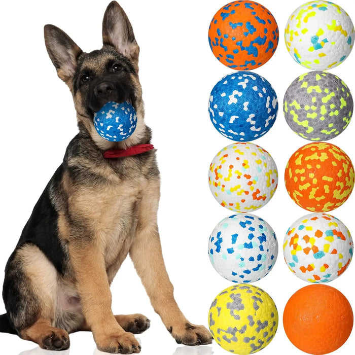 Bite Resistant Solid Dog Ball Toys for Small Dogs High Elasticity E-TPU Pet Chew Ball Toy Non Squeak Interactive Puppy Toy
