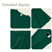 Scrubs Set Nurse Medical Uniforms Doctor Surgery Overalls Beauty Salon Workwear Short Sleeve V-neck Tops+Pants Sets Women Unisex
