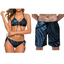Samoan Couple'S Swimwear Fashionable Swimwear Polynesian Women'S Party Bikini Beach Custom Beach Pants Couple'S Bikini