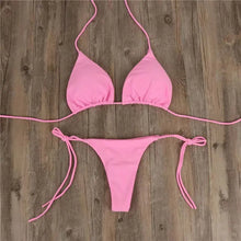 Summer Swimsuit Women Sexy Bikini Set Push-up Padded Bra Thong Two Pieces Swimwear Beachwear Bathing Suit female sexy swimsuits