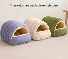 Cat Nest Four Seasons Universal Removable and Closed Cat Bed Winter Dog Nest Warm Sleeping Bag with Thick Velvet Pet Supplies