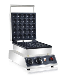 HPH2O Electric 25Pcs Mini Pancake maker Dutch Pancakes Machine1750W Non-stick Coating Baking Dessert Equipment  mini hotcakes