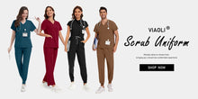 Custom Logo Medical Clothing for Women Anti Wrinkle Nursing Scrub Doctor Nurse Work Clothes Jumpsuit Printing Embroidering Logos