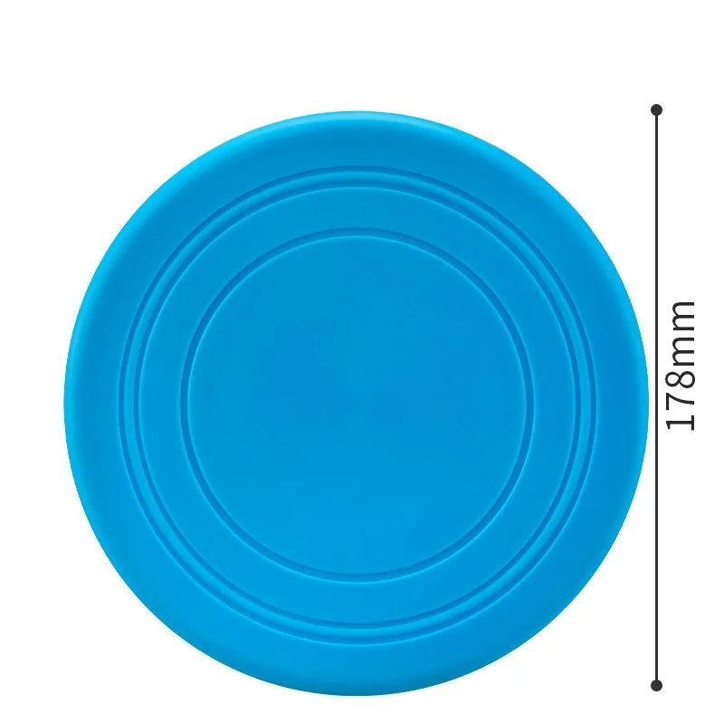 Jouet soucoupe volante interactif en silicone pour chiens et chats, disque volant résistant à la mastication, jeu pour animaux de compagnie idéal pour le dressage des chiots
