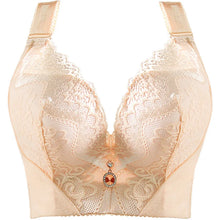 plus Size Push up Bra Sexy Lace Underwire Full Coverage Lingerie Wide Side Wings Thin Cup Support for Curvy Women Big Bust