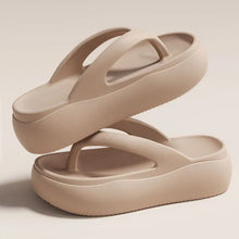 Height-increasing Platform Slippers Non-slip 5CM EVA Beach Sandals Soft Sole Anti-odor Women's Flip Flops Everyday Outfits