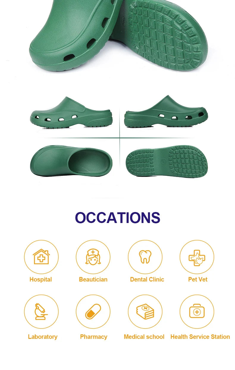 Medical Scrub Clogs Nurse Garden Shoes Arch Support House Slippers Sandals Breathable Slip On Indoor Outdoor Doctor Clogs X03