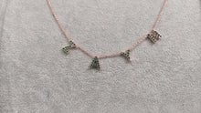 DOREMI Customized Gift Jewelry 9mm Crystal Letter Names Necklace Colorful Birthstone Cz Charms Choker Necklace
