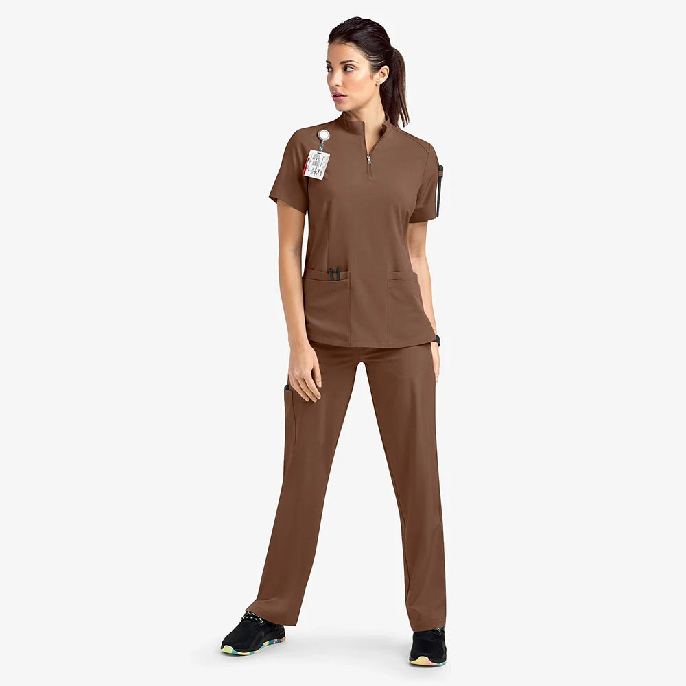 Women Hospital Doctor Workwear Unisex Medical Uniforms for V-neck Nurse Scurbs Set Oral Dental Surgery Work Uniform Short Sleeve