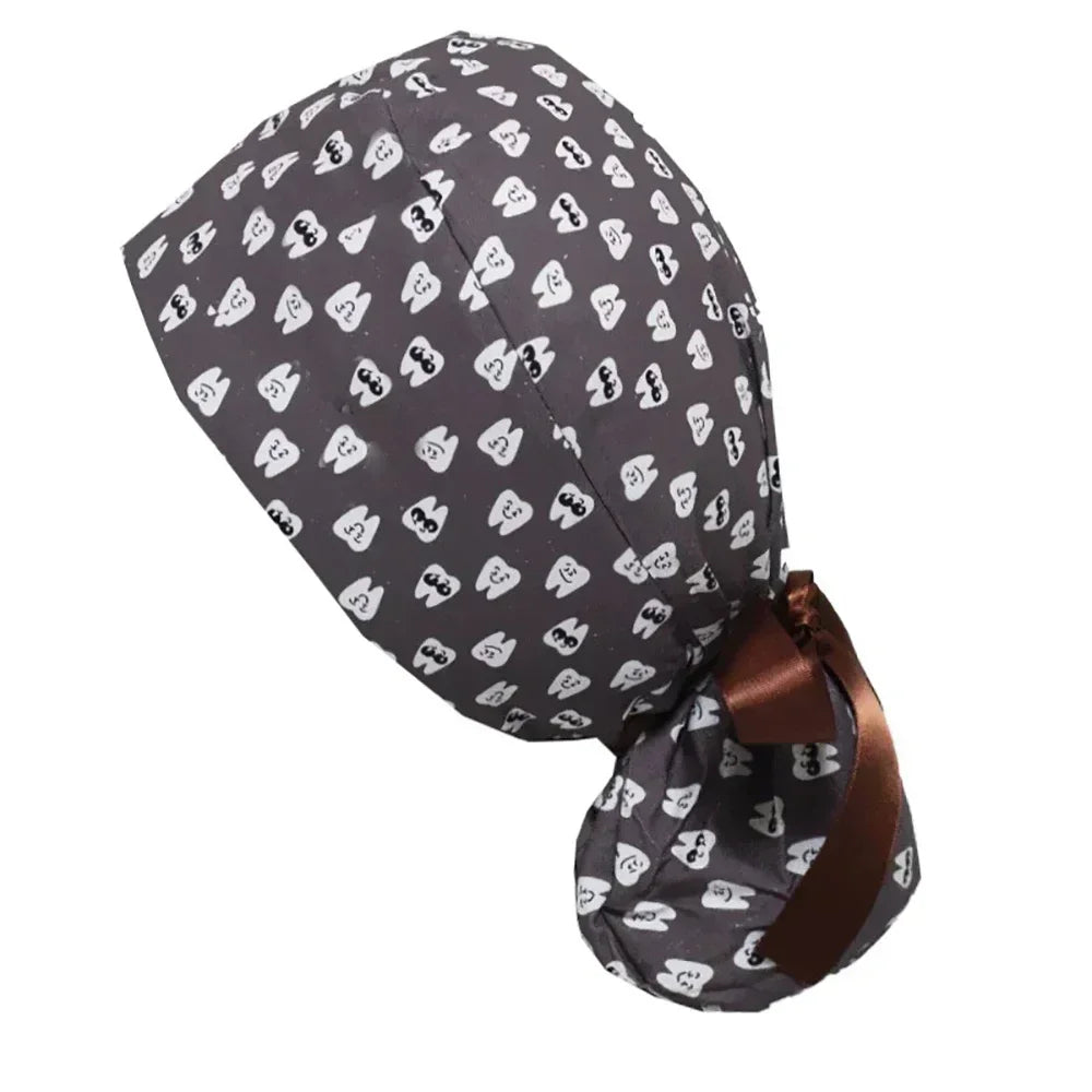 Unisex Dental Dentist Hat Vet Lab Pet Shop Scrubs Hat Nurse Medical Work Hat Surgical Cap Clinic Nursing Cap Nurse Scrub Cap