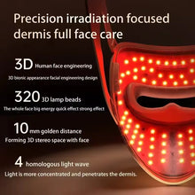 Home Use Red Light Therapy LED 4 Colors Facial Mask Skin Moisturize Rejuvenation Wrinkle Removal Anti Acne Shrink Pores Salon