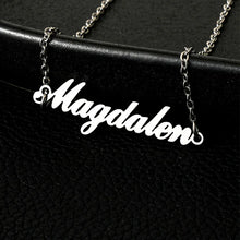 Custom Different Font Name Pendant Necklace for Woman Girls Stainless Steel Nameplate Personalized Choker Necklaces Jewelry Gift