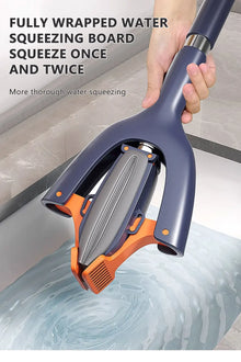 Mini Mop Self Squeeze Mop Powerful Folding Household Clean Tools No Hand Wash Strong Absorbent Mop for Bathroom Kitchen Desktop